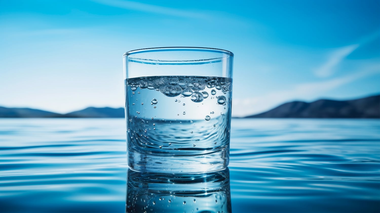 Crystal clear water representing purity and energy
